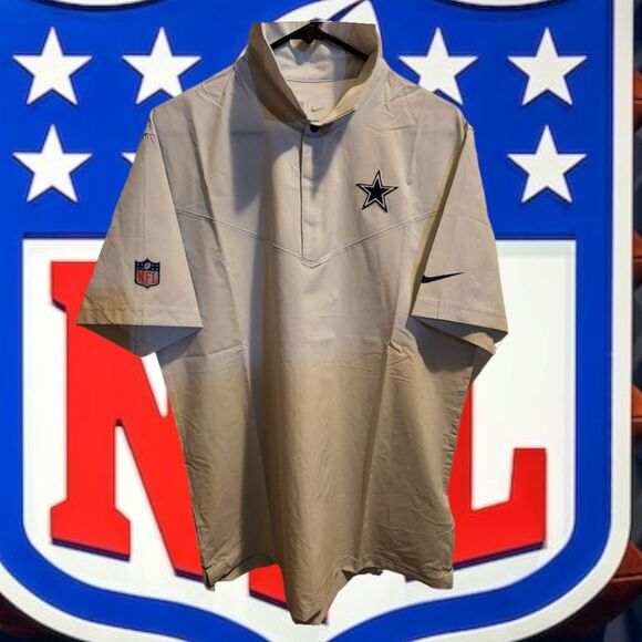 Nike Other - NIKE Men's Dallas Cowboys Sideline Lockup Performance Polo NWT Light Gray
